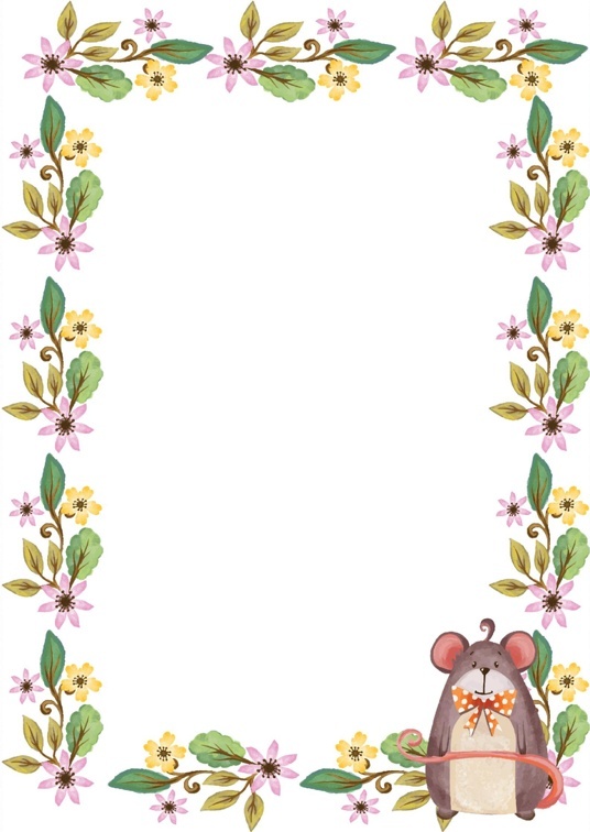 可爱卡通风1 (13)可爱卡通信纸模板word模板